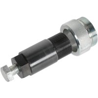 Sealey diesel injection remover tool, black cylindrical body with silver threaded ends and bolt attachment.