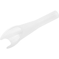 Clear plastic Sealey Ford emergency fuel funnel with wide opening and long spout for petrol use.