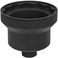 Black Sealey H36 hex drive impact socket with deep cylindrical design for Iveco axle nut.