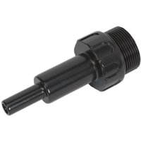 Black Sealey transmission oil filler adaptor with threaded end and smooth cylindrical nozzle for Volkswagen vehicles.