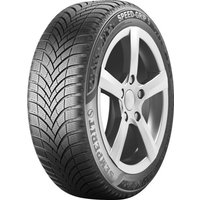 Black Semperit Speed-Grip 5 tire, 235/55 R19, with kerbing rib, detailed tread pattern, and bold sidewall lettering.