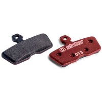 Sinter Red s514 brake pads, red and black with mounting holes and "013" marking.