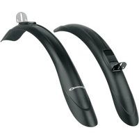 Black SKS Beavertail 26" / 700c mudguard set with sleek curved design and mounting brackets.