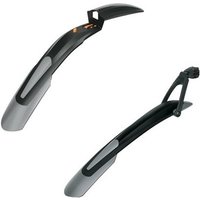 Black and silver SKS MTB Blade Mudguard Set with sleek aerodynamic design and adjustable mounting brackets.