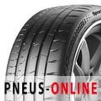Continental SportContact 7 EV tire with black tread, grooved pattern, and visible sidewall branding.