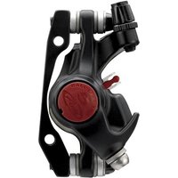 Black SRAM BB5 MTB mechanical disc brake with red adjustment knob and silver accents, rotor/bracket not included.