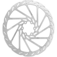 SRAM G2 Clean Sweep Disc Brake Rotor, silver with a six-bolt pattern and slotted design for improved heat dissipation.