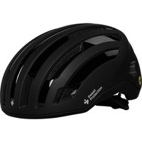 Black Sweet Protection Outrider Mips road cycling helmet with aerodynamic vents and adjustable fit system.