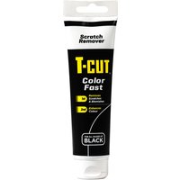 T-Cut Color Fast Scratch Remover Black 150g tube, black with yellow text and white cap.