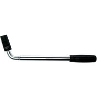Teng Tools 1/2" drive wheel wrench with L-shaped silver metal handle and black rubber grip, 17x19mm socket.
