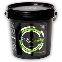 Black Torq Energy Drink 500g tub with green lemon and lime graphics and secure black lid.