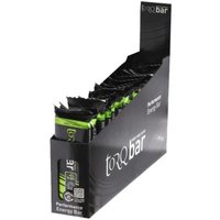 Torq Organic Energy Bar pack of 15 in black display box with green accents, labeled "Zingy Apple".