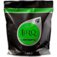 Black and green Torq Recovery Drink 1.5kg pouch with chocolate mint label and resealable top.