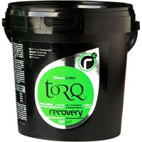 Black tub of Torq Recovery Drink 500g, Chocolate Mint flavor, with green and white label.