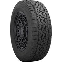 Black Toyo Open Country All Terrain 3 Tyre, rugged tread pattern, 245 65 17 size, 111H XL extra load rating.