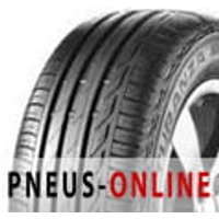 Black Bridgestone Turanza T001 RunFlat tire with detailed tread pattern and sidewall branding.
