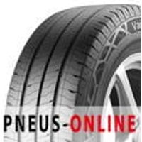 Continental VanContact Eco 8-PR tire with black tread pattern and sidewall branding, mounted on a silver alloy wheel.