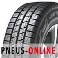 Hankook Vantra ST AS2 tire with detailed tread pattern and sidewall branding.