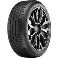 Vredestein Quatrac Pro+ tire, 215/50 R17, black with rim protection ridge, sleek tread pattern, silver accents.