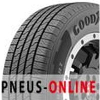 Goodyear Wrangler Territory HT tire with black sidewall, all-season tread pattern, and bold white lettering.