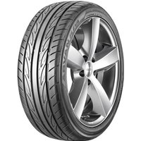 Yokohama Advan Fleva V701 tire, 205/55 R17, sleek black tread with dynamic grooves, silver alloy wheel.