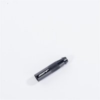 Black Zipp valve extender for threaded Presta valves, cylindrical with white logo and textured grip.