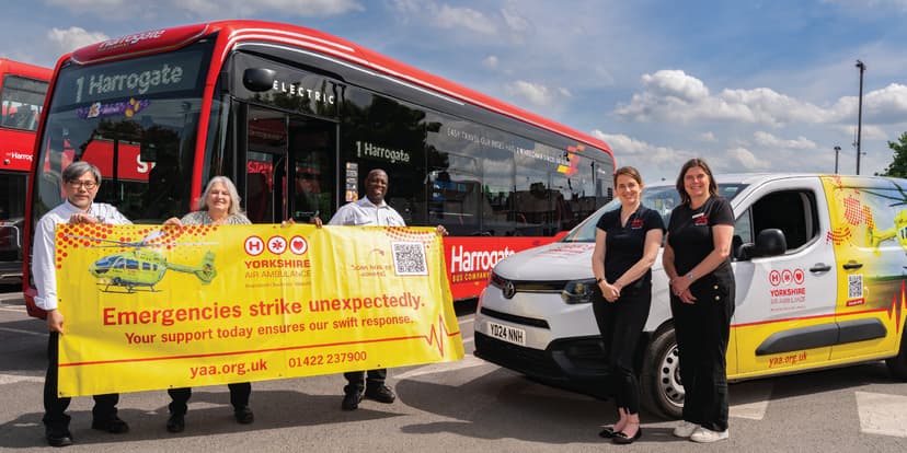 Transdev Partners with Yorkshire Air Ambulance and North West Air Ambulance Charity