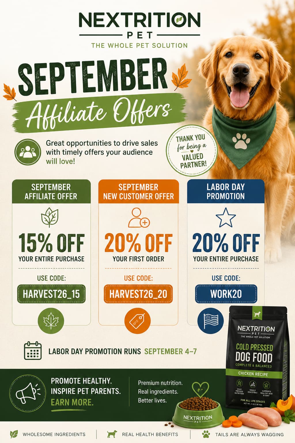 Nextrition Pet Launches 20% Discount Offer Starting September 4, 2026