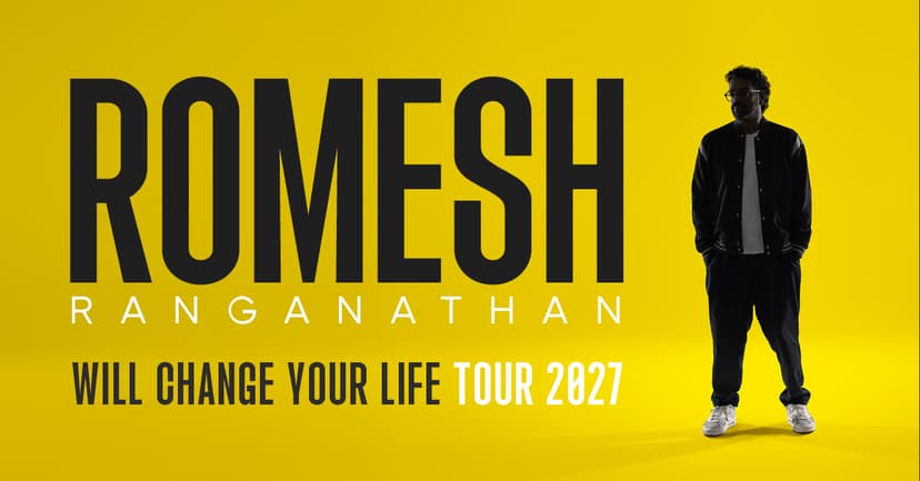 Featured image for When is Romesh Ranganathan on Tour in Yorkshire? - Arts & Culture