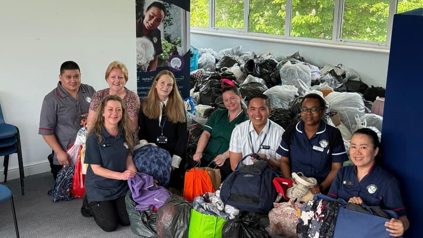 Spellman Care Celebrates Success of The Clothing Bank Appeal in Yorkshire