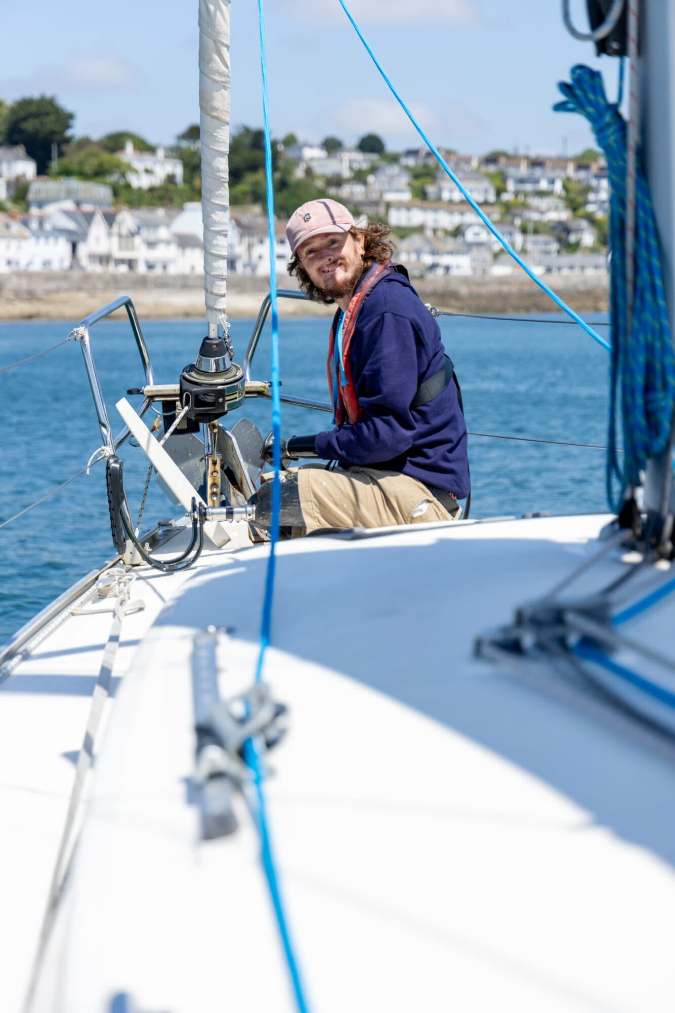 Craig Wood on his yacht