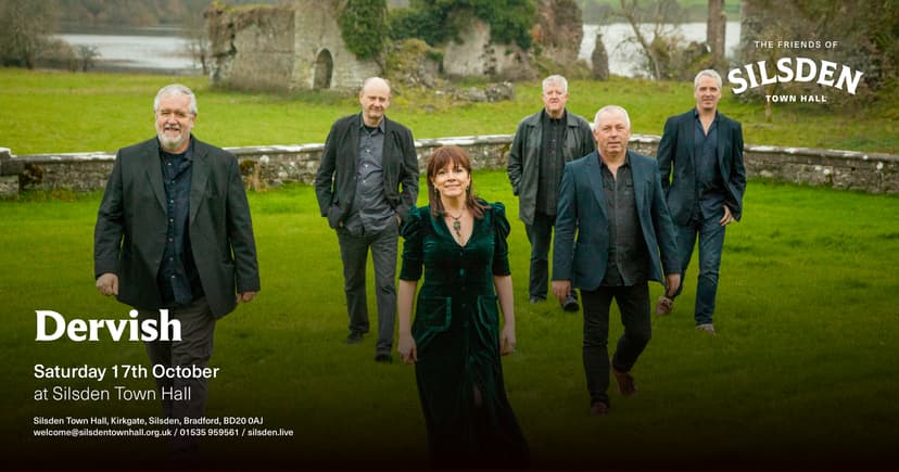 Dervish to Perform Irish Music Concert at Silsden Town Hall on 17th October