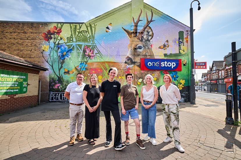 Featured image for New South Elmsall Mural by Artist Peachzz Celebrates The Town's Mining Past And Bright Future - Arts & Culture