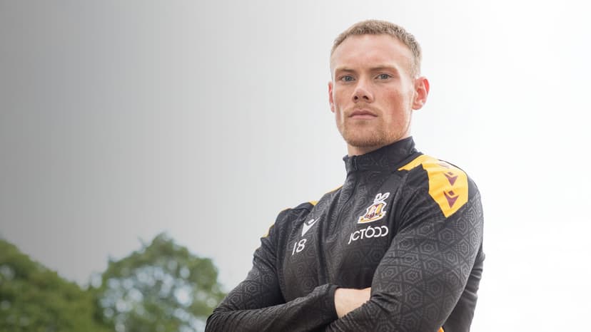Featured image for Ciarán Kelly signs new deal with Bradford City as Bantams prepare for League One - Sport