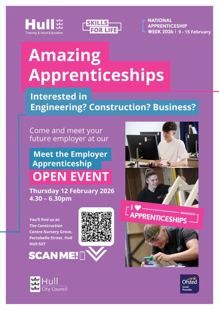 Featured image for Find Your Next Career at This Free Event to Discover Apprenticeship Opportunities in Hull - Community