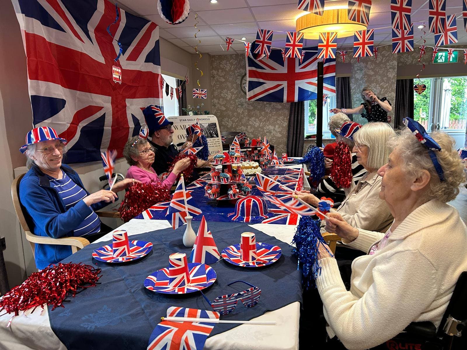 Meadowbeck Care Home Celebrates 81st VE Day Anniversary with 1940s Afternoon Tea