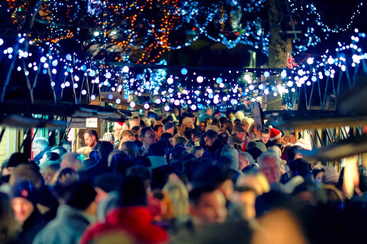 People at a Christmas Market