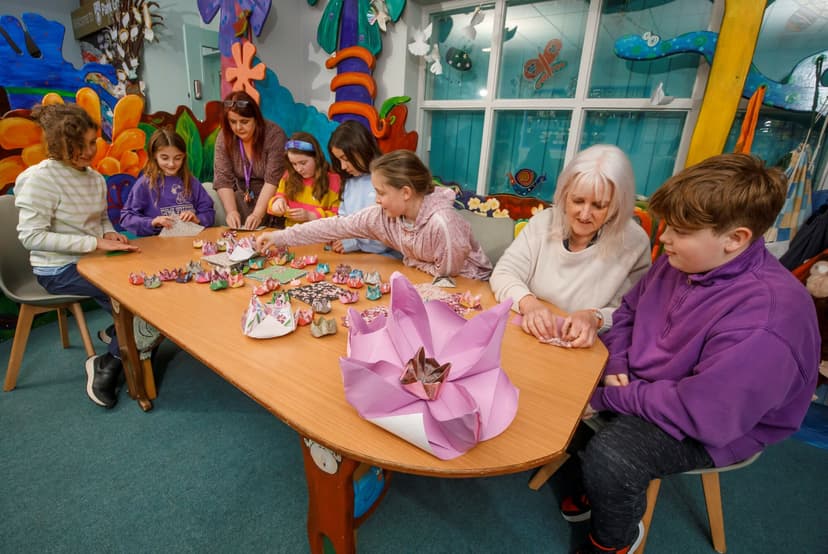 kids in their school in York getting creative about the Monet exhibition