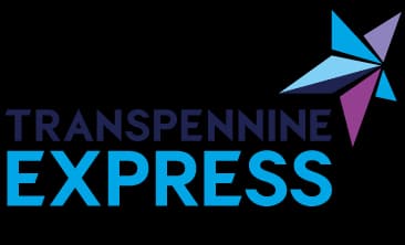 TransPennine Express logo featuring a colorful star design, symbolizing travel connections across northern England.