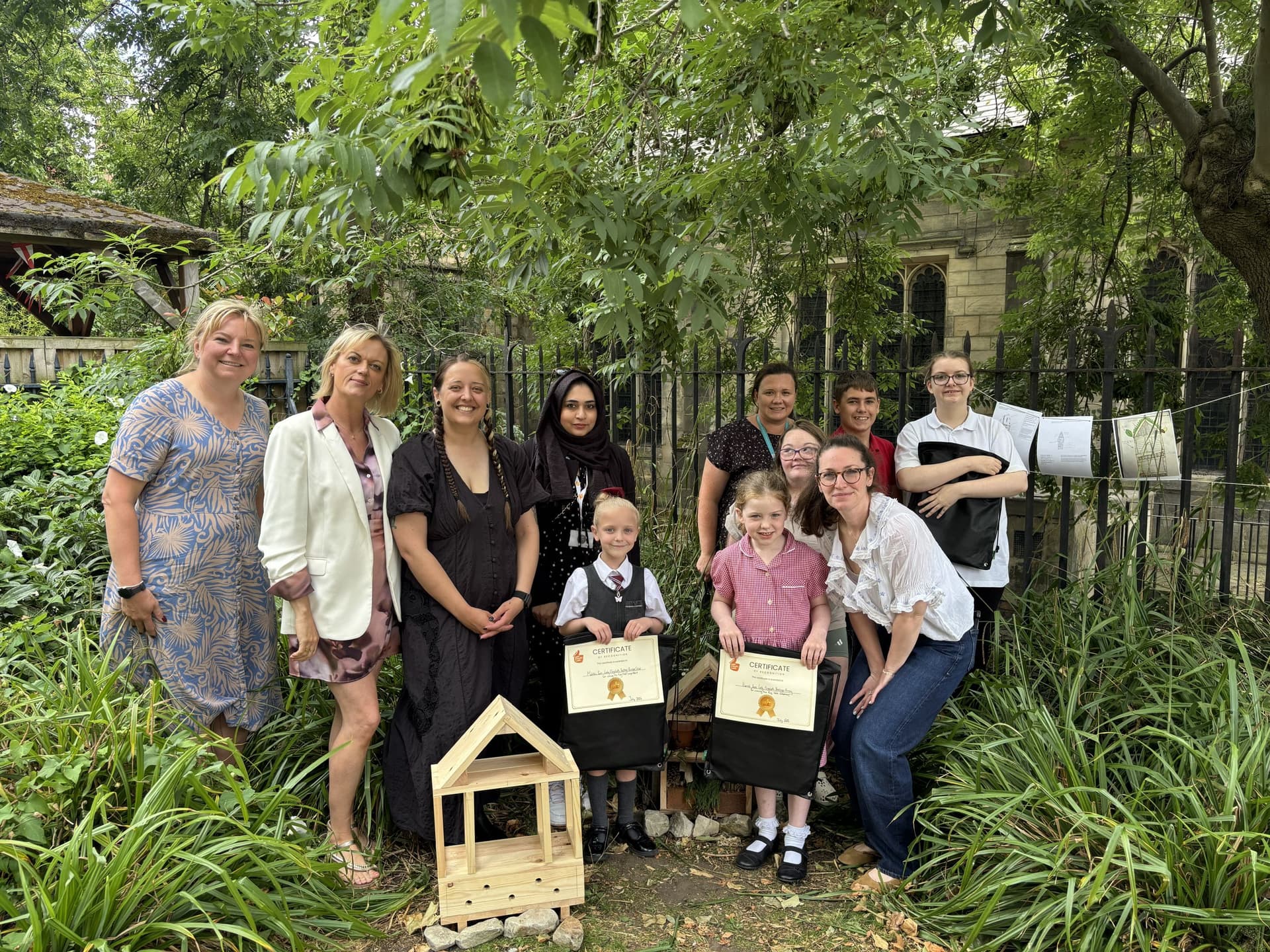New Bug Hotel Opens in Merrion Gardens, Leeds, Supporting Biodiversity and Community Learning