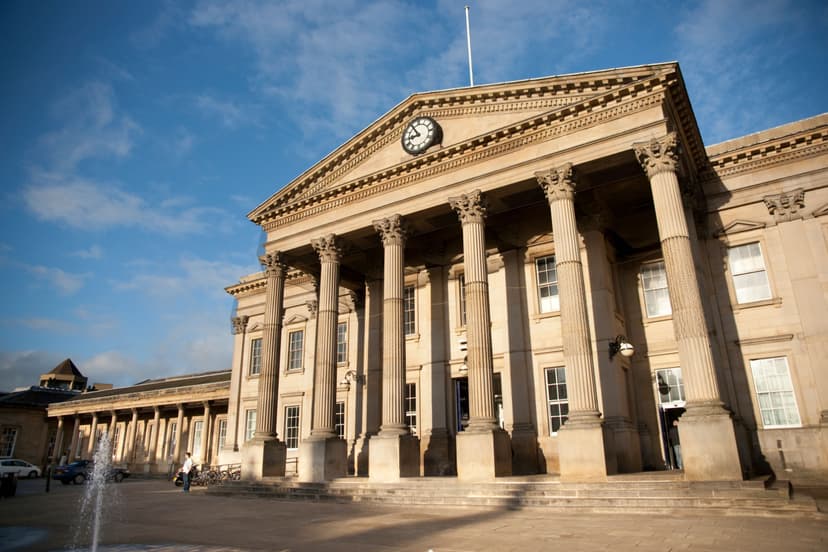 train station in Huddersfield