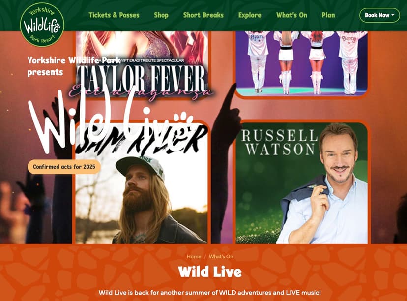 Featured image for Who’s playing Wild Live at Yorkshire Wildlife Park 2025? Full lineup, dates and how to get in - Community