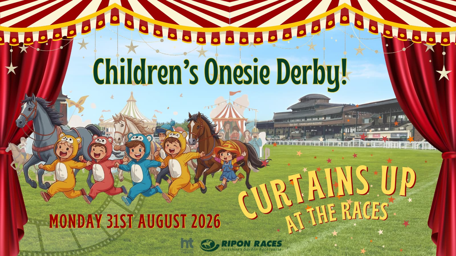 Harrogate Theatre Onesie Derby Set for 31st August at Ripon Racecourse