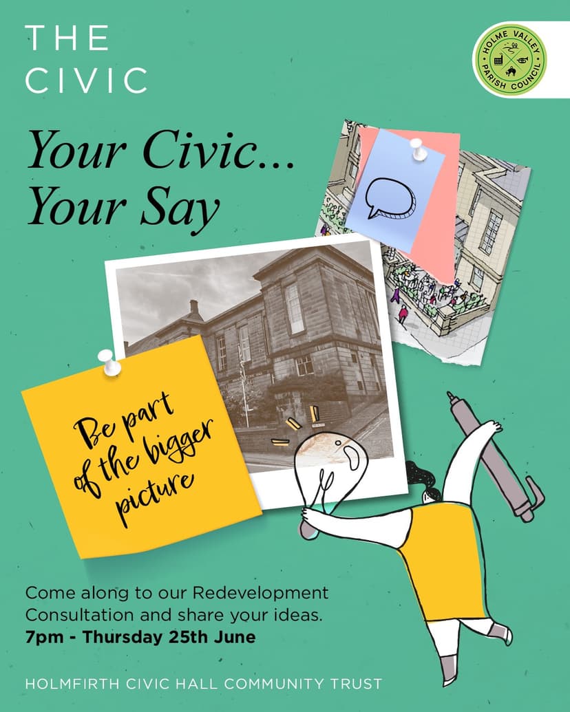 Featured image for Holmfirth's Civic Hosts Community Consultation Event on 25 June 2026 - Visitor Economy News