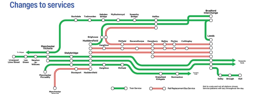 train disruption schedule