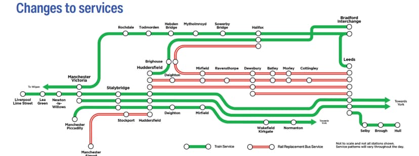 train disruption schedule