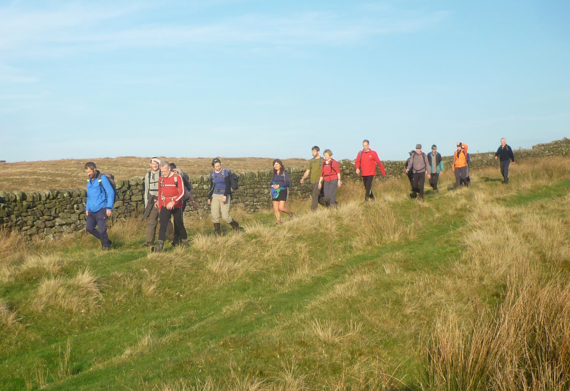 walkers on a Skipton walking trail