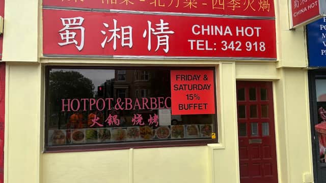 Dining at China Hot in hull