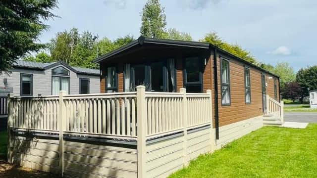 Accommodation at Woodpark Lodge with Hot Tub in allerthorpe