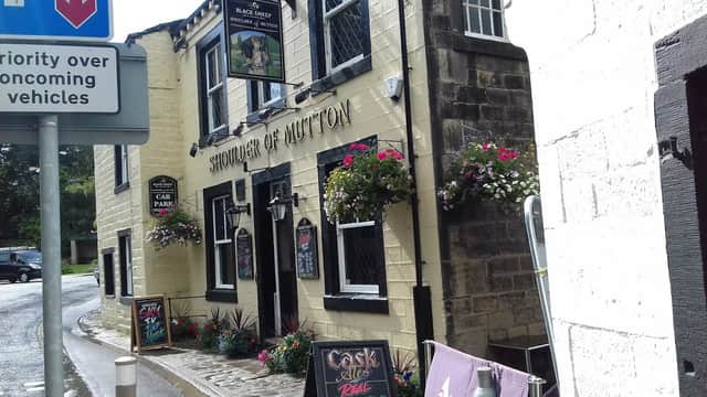 Dining at Shoulder Of Mutton Inn in hebden bridge
